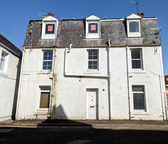 Main view of property at 14C Lade Street, Largs, KA30 8AZ