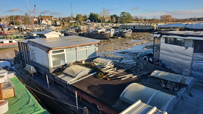 Main view of property at Moran Houseboat Mill Street, St Osyth Boatyard, Clacton-on-sea, CO16 8EW