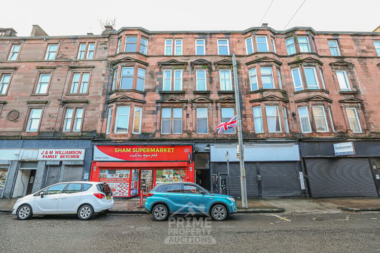 Main view of property at 3/3, 24 Dalmarnock Road, Glasgow, G40 4AA