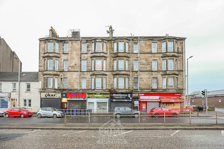 Main view of property at 1/2, 76 Glasgow Road, Paisley, PA1 3PN