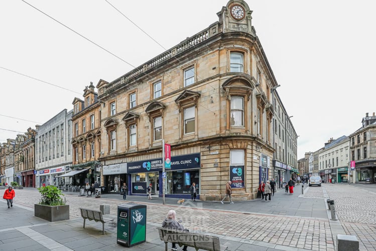 Main view of property at Flat A, 10a High Street, Paisley, PA1 2BS