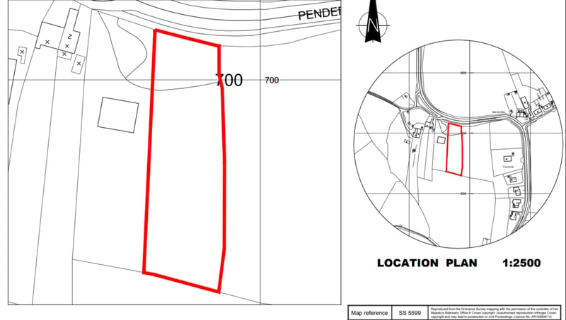 Main view of property at Land On 2 Pendderi Road, Llanelli, SA14 9PW