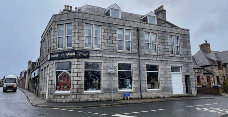 Main view of property at Flat B 1 Market Street, Insch, AB52 6LA