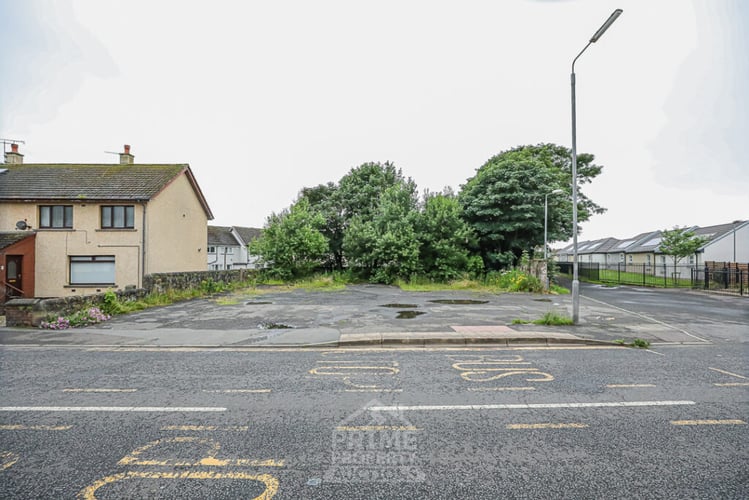 Main view of property at Plot At 2 Station Road, Stevenston, KA20 3NL