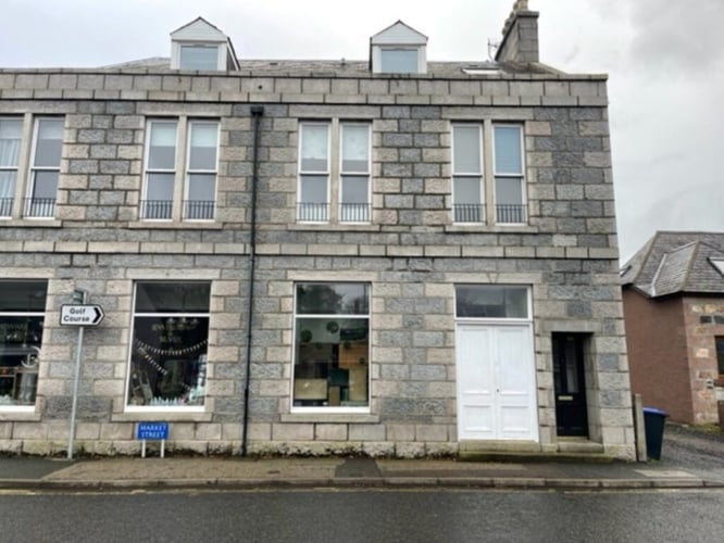 Main view of property at Flat B 1 Market Street, Insch, AB52 6LA