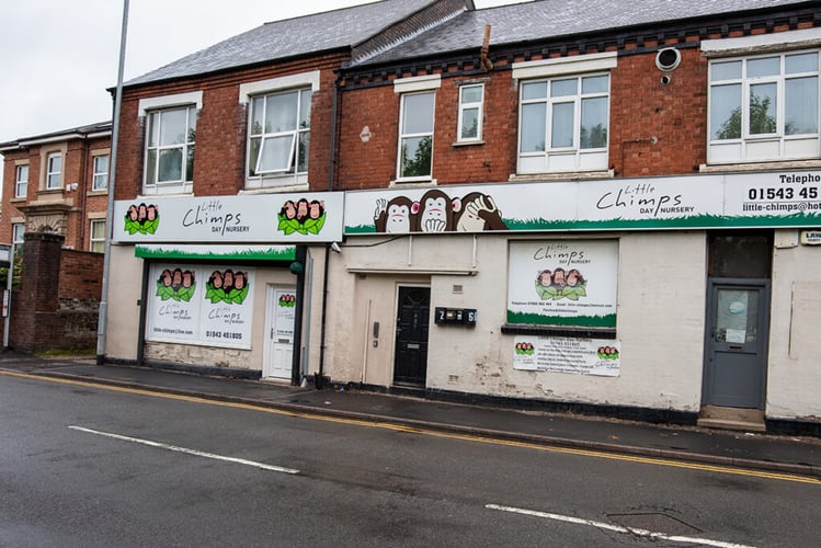 Main view of property at Flat 1 437 Cannock Road, Hednesford, WS12 4AE